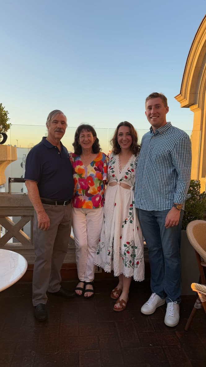 Golden sunset from the Alvear Palace Hotel rooftop
