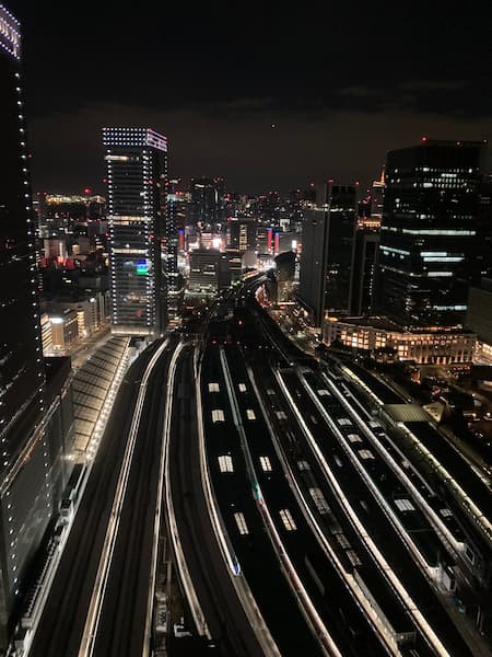 Tokyo Station Night Lights