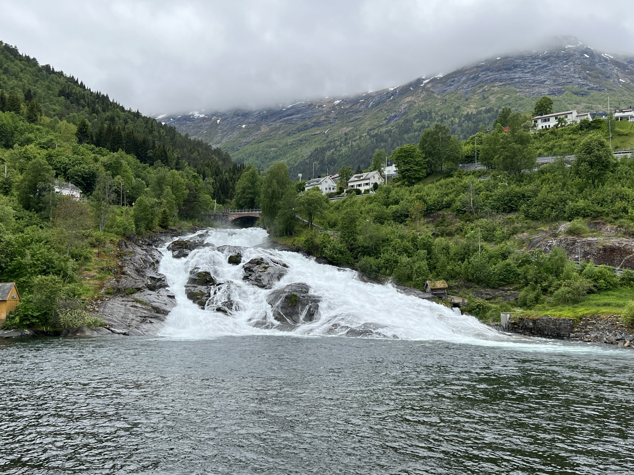 Hellesylt's Langedalselva waterfall