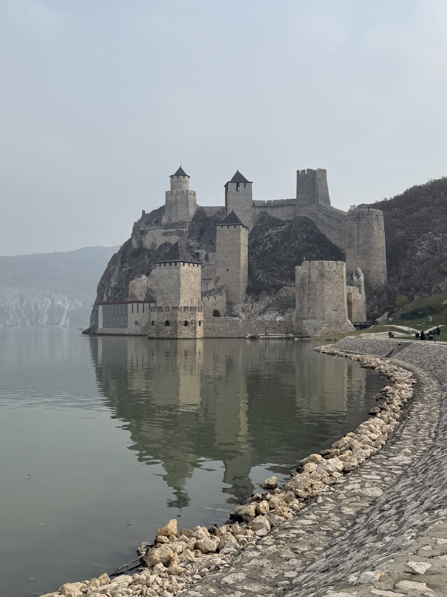 Golubac Fortress on the Danube River