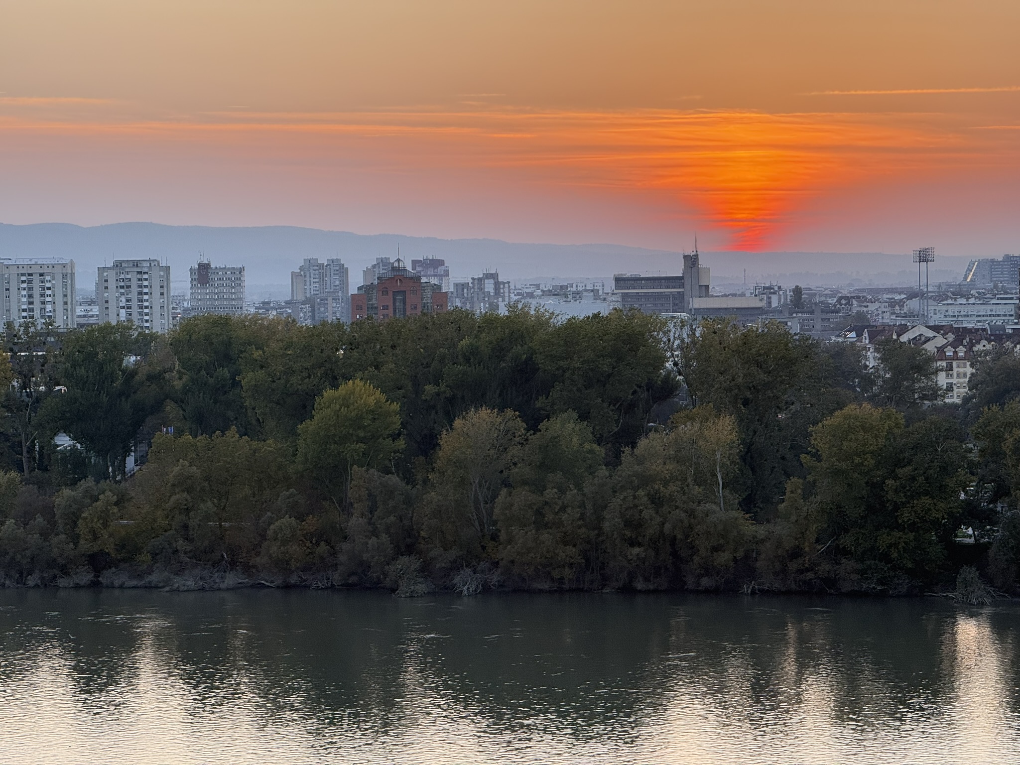 Sunset at Petrovaradin Fortress