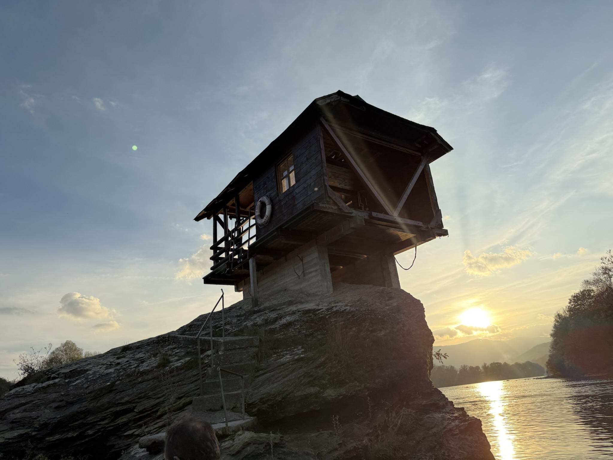 Sunset at Drina River House