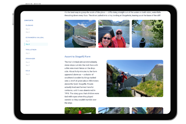 Travel Journal format preview